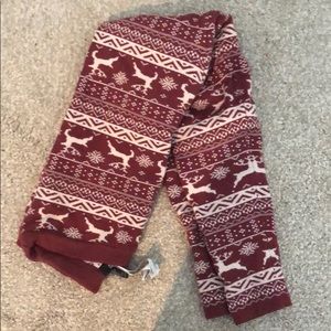 Forever 21 reindeer Christmas leggings